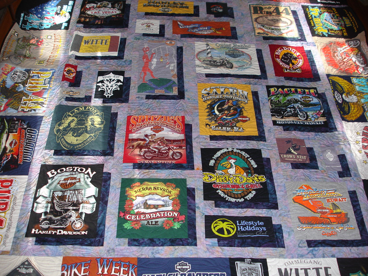 tshirt quilts with all different size pieces. - Quiltingboard Forums
