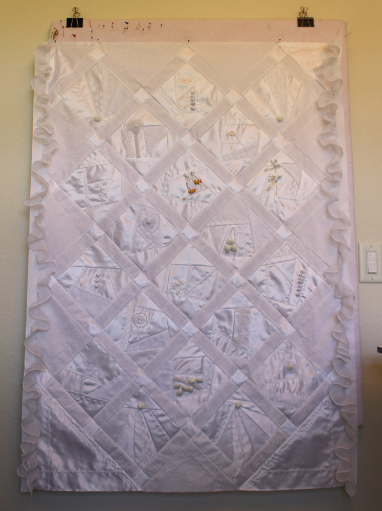 wedding dress quilt & need help with label text - Quiltingboard Forums