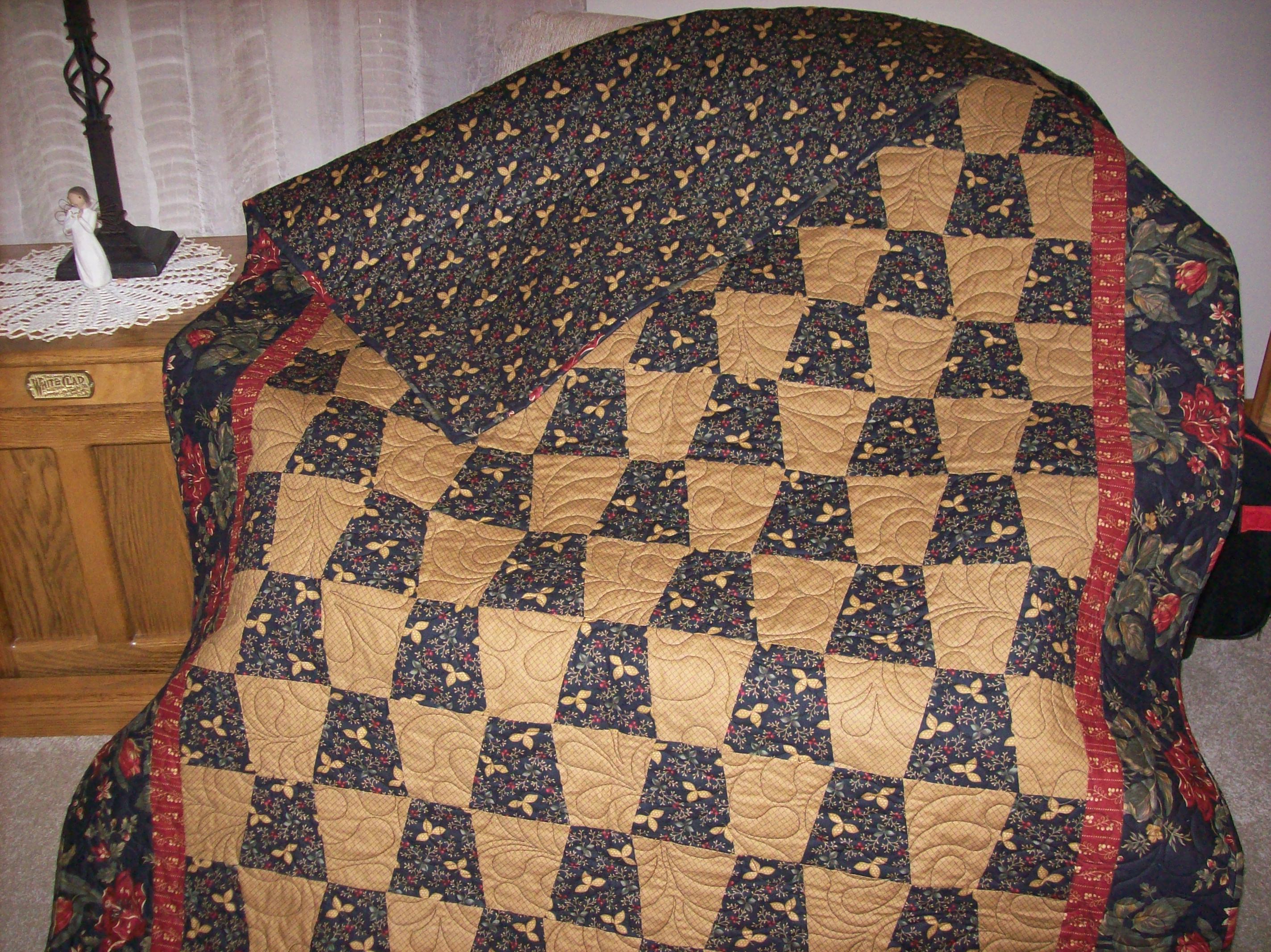 Tumbler Quilt finished !! - Quiltingboard Forums