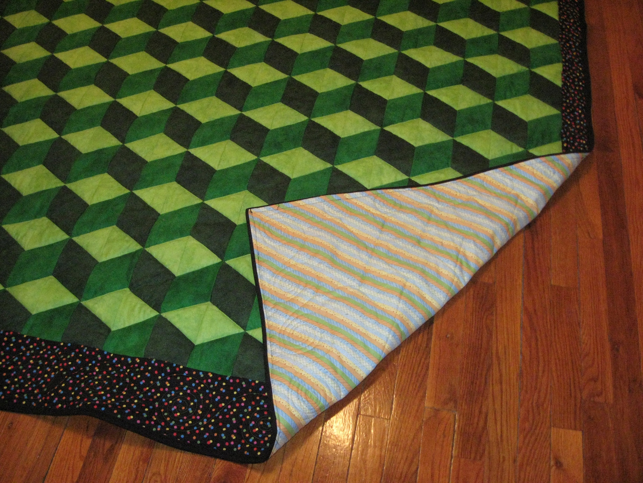 Tumbling block for 9 year old GD - Quiltingboard Forums