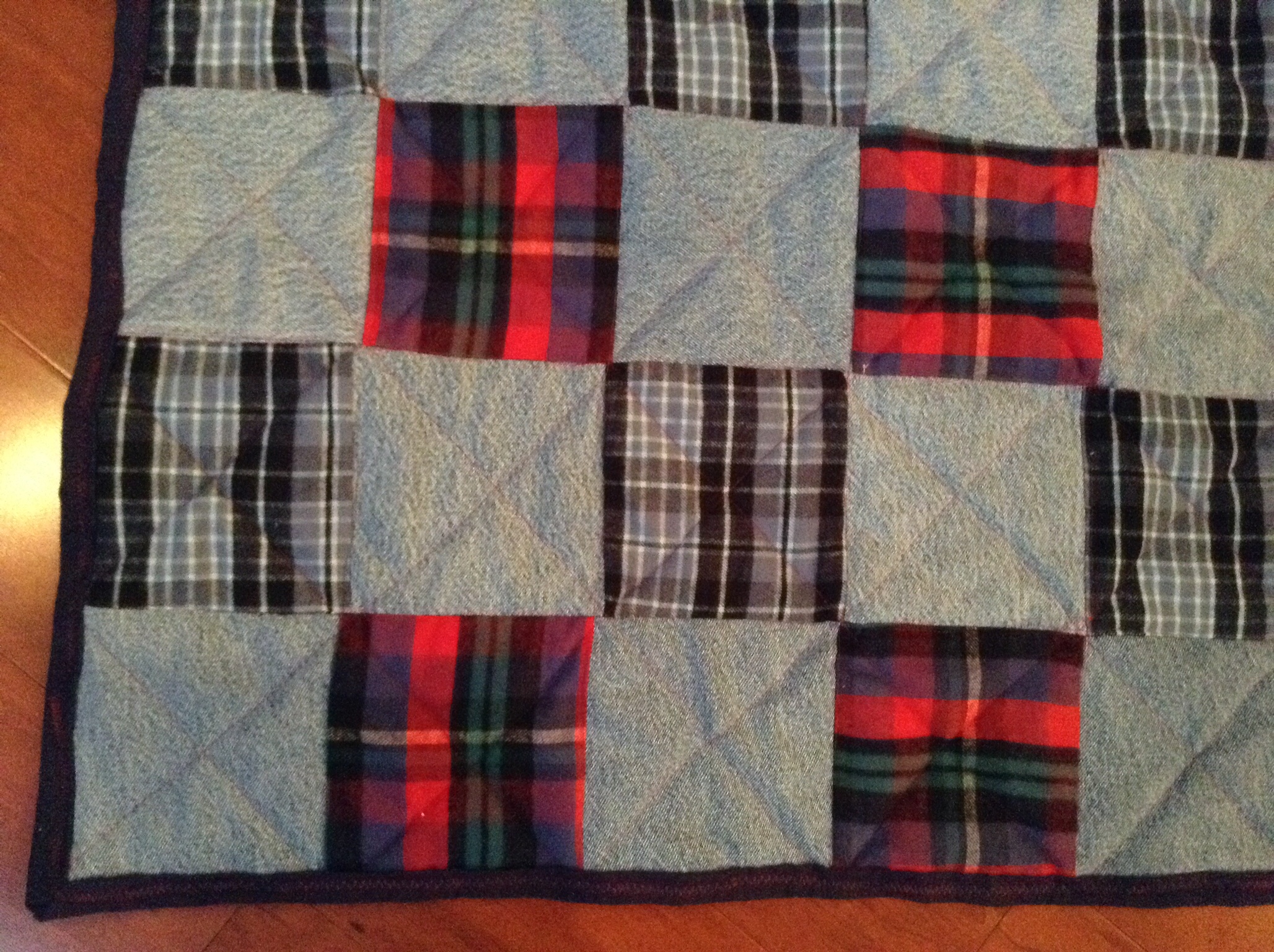 Denim and flannel quilt - Quiltingboard Forums