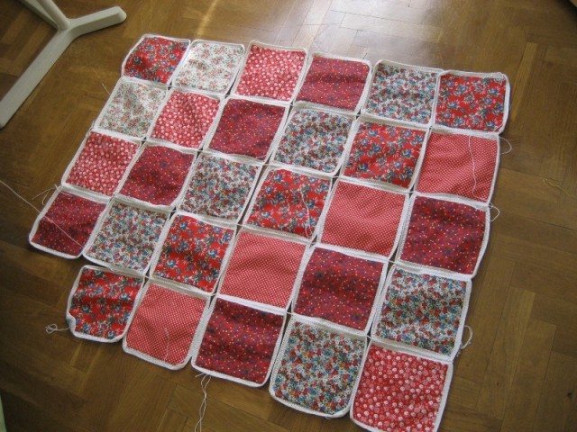 My Crocheted-Quilt. Tutorial/Pics.