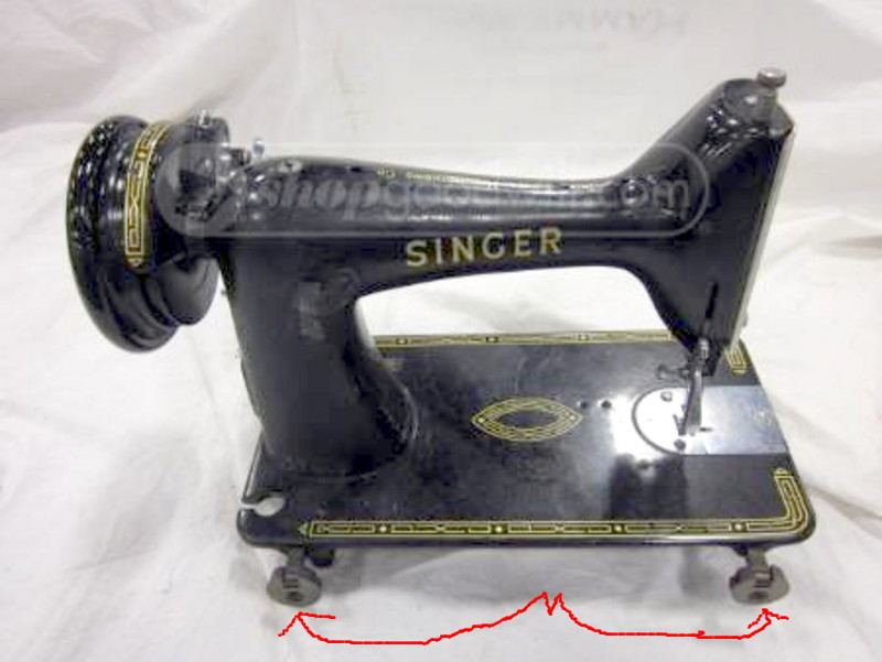 SINGER cerniere per mobiletti antichi SINGER sewing machine HINGES
