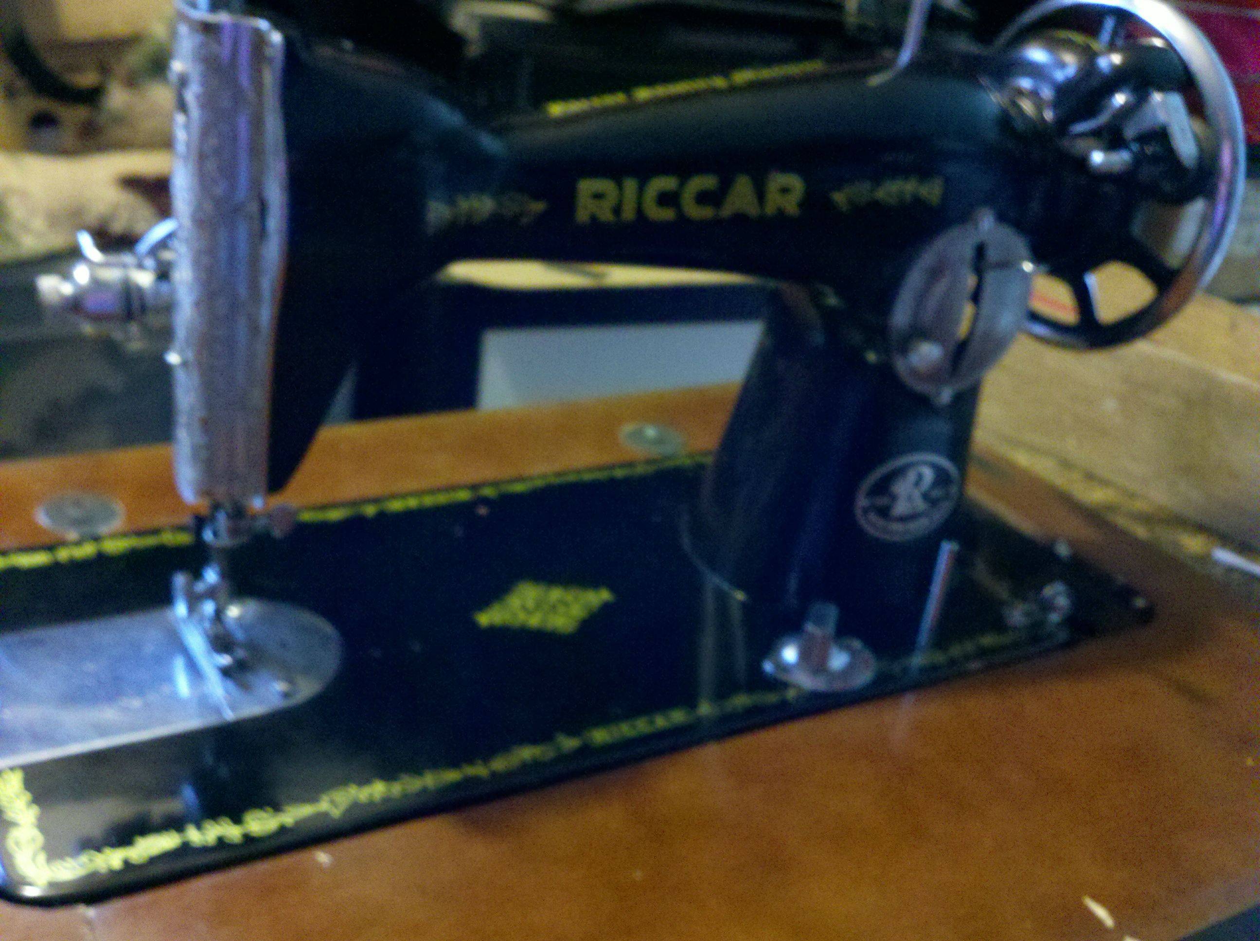 My Newest Machines Riccar Treadle Singer Fashionmate Domestic Mystery Quiltingboard Forums