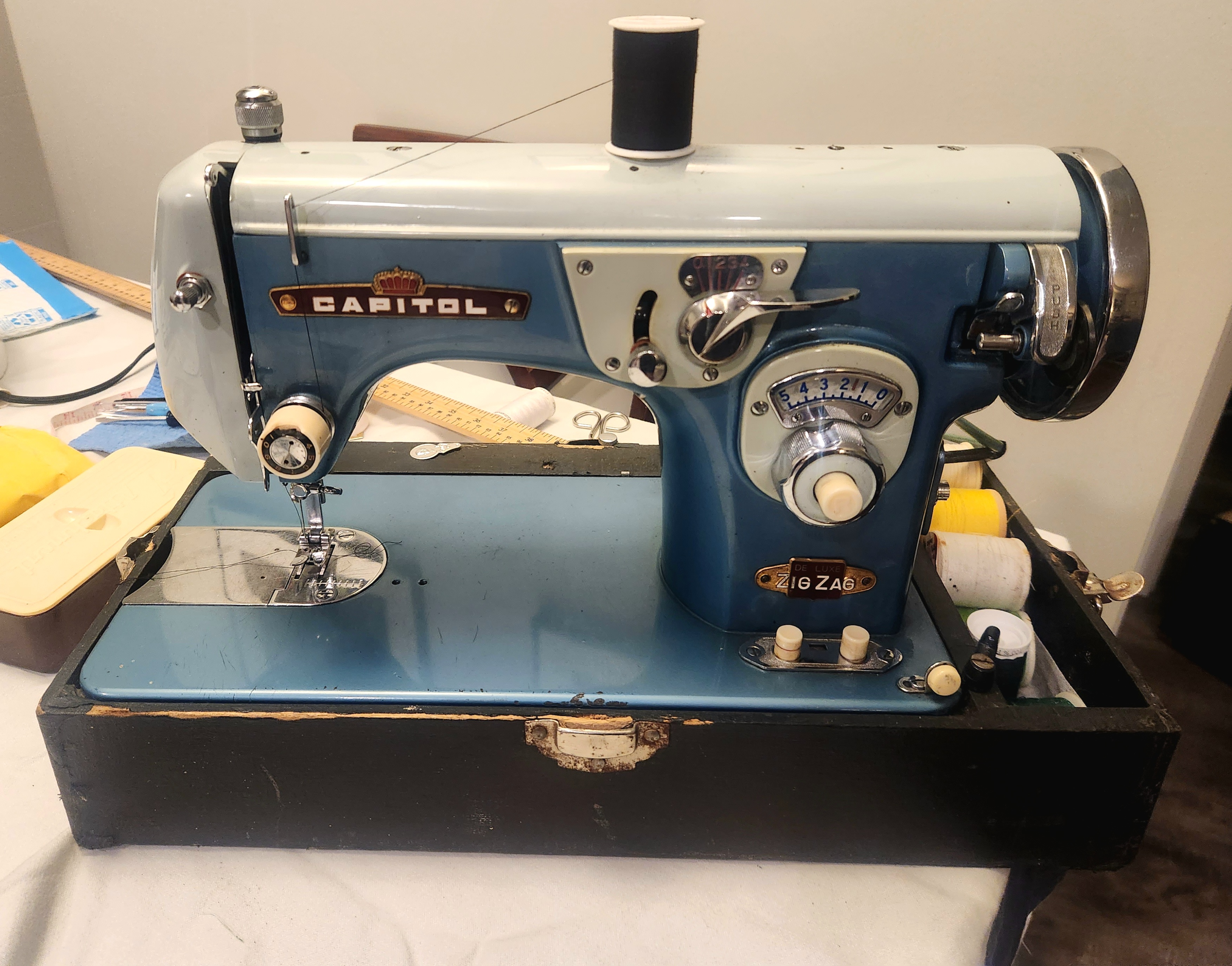 Vintage Japanese 'Badged' Zig Zag and Straight Sew Sewing Machines